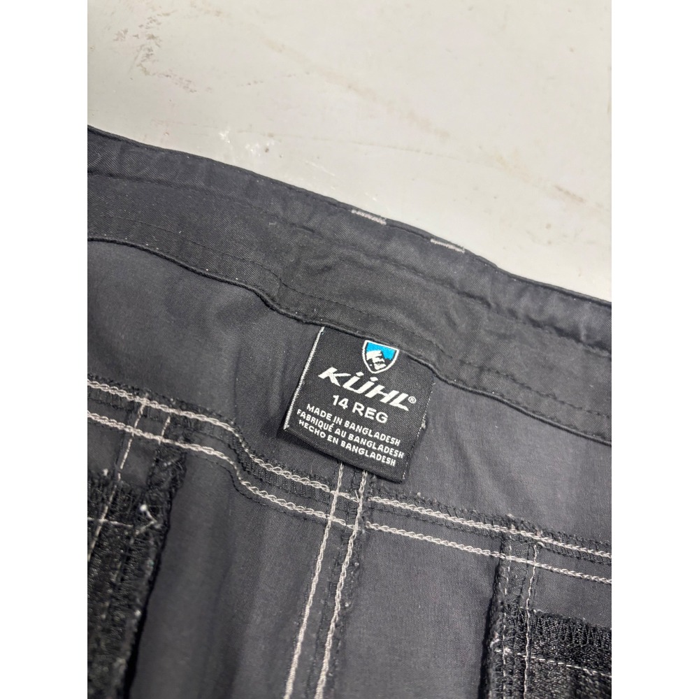 Kuhl Womens 14 Reg Cargo Hiking Pants Gray Contrast Stitch Outdoor Utility - Picture 2 of 6